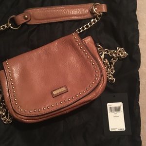 Guess Leather Crossbody in Camel